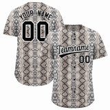 Custom Multi Color Snakeskin Pattern Authentic Baseball Jersey