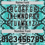 Custom Multi Color Snakeskin Pattern Authentic Baseball Jersey