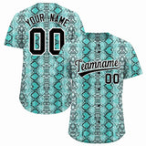 Custom Multi Color Snakeskin Pattern Authentic Baseball Jersey