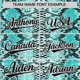 Custom Multi Color Snakeskin Pattern Authentic Baseball Jersey