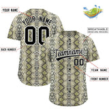 Custom Multi Color Snakeskin Pattern Authentic Baseball Jersey