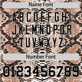 Custom Multi Color Snakeskin Pattern Authentic Baseball Jersey