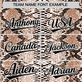 Custom Multi Color Snakeskin Pattern Authentic Baseball Jersey