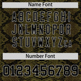 Custom Multi Color Snakeskin Pattern Authentic Baseball Jersey