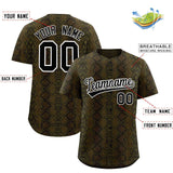 Custom Multi Color Snakeskin Pattern Authentic Baseball Jersey