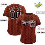 Custom Multi Color Snakeskin Pattern Authentic Baseball Jersey