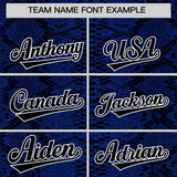 Custom Multi Color Snakeskin Pattern Authentic Baseball Jersey