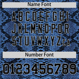 Custom Multi Color Snakeskin Pattern Authentic Baseball Jersey