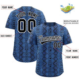 Custom Multi Color Snakeskin Pattern Authentic Baseball Jersey