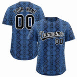 Custom Multi Color Snakeskin Pattern Authentic Baseball Jersey