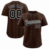 Custom Multi Color Snakeskin Pattern Authentic Baseball Jersey