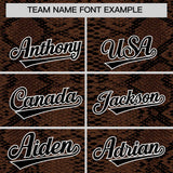 Custom Multi Color Snakeskin Pattern Authentic Baseball Jersey