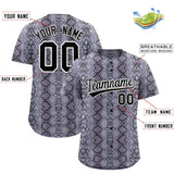 Custom Multi Color Snakeskin Pattern Authentic Baseball Jersey