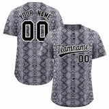 Custom Multi Color Snakeskin Pattern Authentic Baseball Jersey