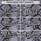 Custom Multi Color Snakeskin Pattern Authentic Baseball Jersey