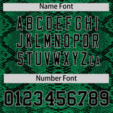 Custom Multi Color Snakeskin Pattern Authentic Baseball Jersey