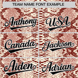 Custom Multi Color Snakeskin Pattern Authentic Baseball Jersey