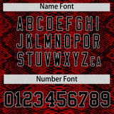 Custom Multi Color Snakeskin Pattern Authentic Baseball Jersey