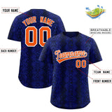 Custom Multi Color Snakeskin Pattern Authentic Baseball Jersey