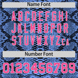 Custom Multi Color Snakeskin Pattern Authentic Baseball Jersey