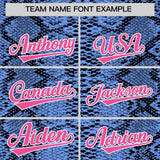 Custom Multi Color Snakeskin Pattern Authentic Baseball Jersey