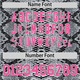 Custom Multi Color Snakeskin Pattern Authentic Baseball Jersey