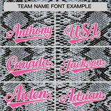 Custom Multi Color Snakeskin Pattern Authentic Baseball Jersey