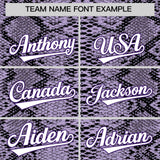 Custom Multi Color Snakeskin Pattern Authentic Baseball Jersey