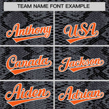 Custom Multi Color Snakeskin Pattern Authentic Baseball Jersey