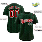 Custom Multi Color Snakeskin Pattern Authentic Baseball Jersey