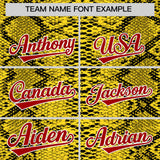 Custom Multi Color Snakeskin Pattern Authentic Baseball Jersey