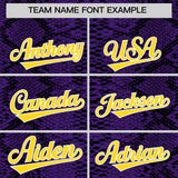 Custom Multi Color Snakeskin Pattern Authentic Baseball Jersey