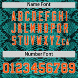 Custom Multi Color Snakeskin Pattern Authentic Baseball Jersey