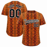 Custom Multi Color Snakeskin Pattern Authentic Baseball Jersey