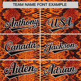 Custom Multi Color Snakeskin Pattern Authentic Baseball Jersey