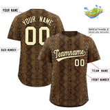 Custom Multi Color Snakeskin Pattern Authentic Baseball Jersey