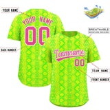 Custom Multi Color Snakeskin Pattern Authentic Baseball Jersey