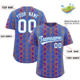 Custom Multi Color Snakeskin Pattern Authentic Baseball Jersey