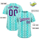 Custom Multi Color Snakeskin Pattern Authentic Baseball Jersey