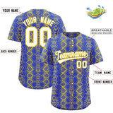 Custom Multi Color Snakeskin Pattern Authentic Baseball Jersey