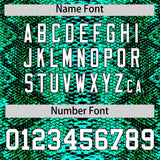 Custom Multi Color Snakeskin Pattern Authentic Baseball Jersey