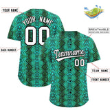 Custom Multi Color Snakeskin Pattern Authentic Baseball Jersey