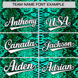 Custom Multi Color Snakeskin Pattern Authentic Baseball Jersey