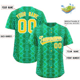 Custom Multi Color Snakeskin Pattern Authentic Baseball Jersey