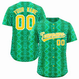 Custom Multi Color Snakeskin Pattern Authentic Baseball Jersey