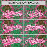 Custom Multi Color Snakeskin Pattern Authentic Baseball Jersey