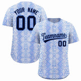 Custom Multi Color Snakeskin Pattern Authentic Baseball Jersey