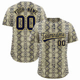 Custom Multi Color Snakeskin Pattern Authentic Baseball Jersey