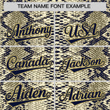 Custom Multi Color Snakeskin Pattern Authentic Baseball Jersey