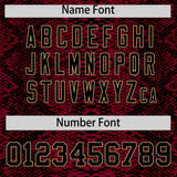 Custom Multi Color Snakeskin Pattern Authentic Baseball Jersey